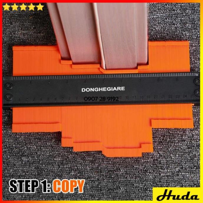 THƯỚC SAO CHÉP HÌNH DẠNG ĐA NĂNG ❤️CÓ KHÓA❤️ THƯỚC ĐO CẮT GẠCH LÁT NỀN DỤNG CỤ THI CÔNG GIẤY DÁN TƯỜNG THẢM LÓT SÀN