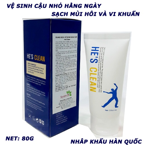 Dung dịch vệ sinh nam HE'S CLEAN nhập khẩu Hàn Quốc tuýp 80g