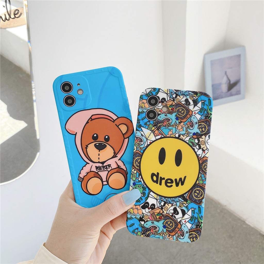 Ốp điện thoại dẻo hình gấu Cool Drew cho iPhone13 12 mini 11 PRO MAX 6 / 6s 7 / 8plus SE2 X / XS XR XSMAX #HG3600