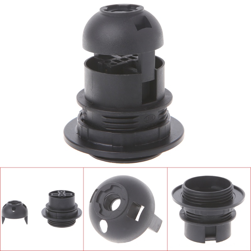 Giá Đỡ Bóng Đèn Edison E27 Gắn Trần Nhà Màu Trắng Đen