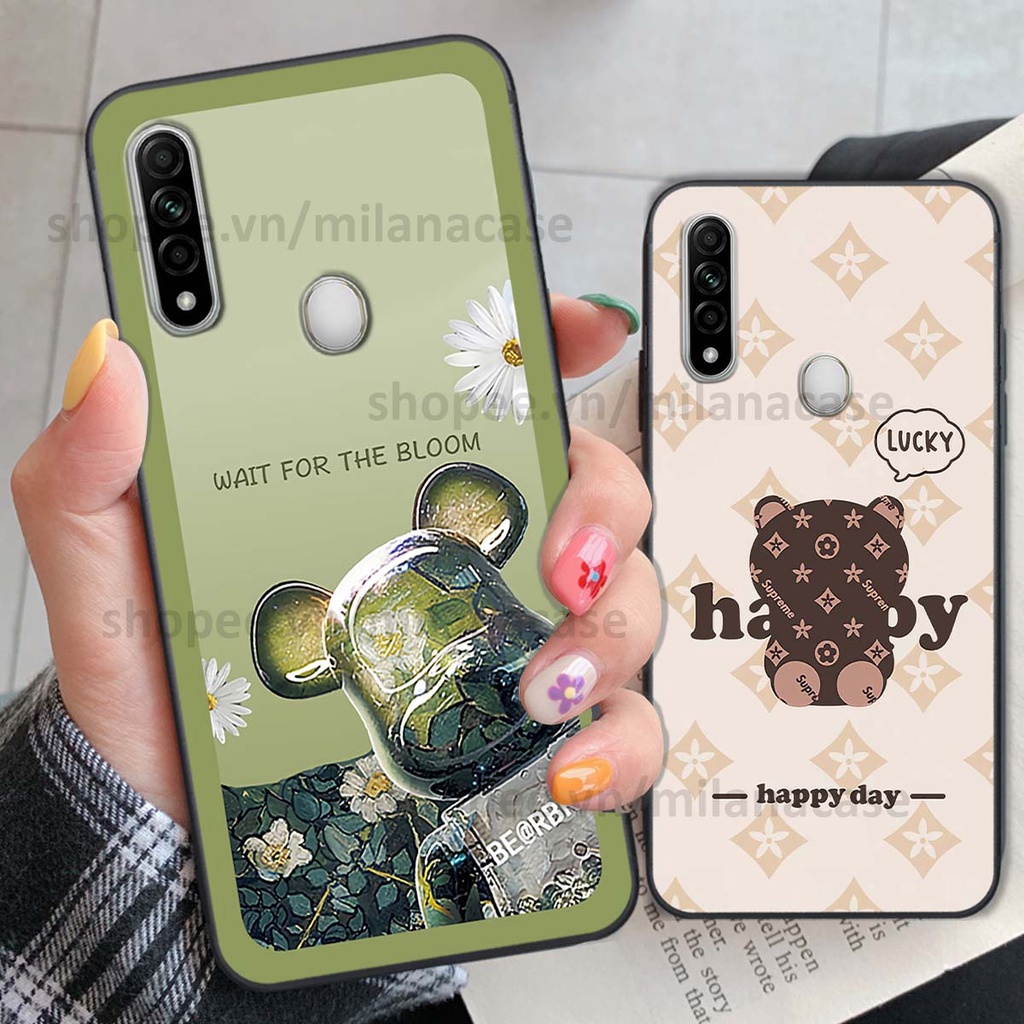 Ốp Oppo A31 gấu be@rBrick gấu Teddy Kaws siêu đẹp, phong cách, cá tính