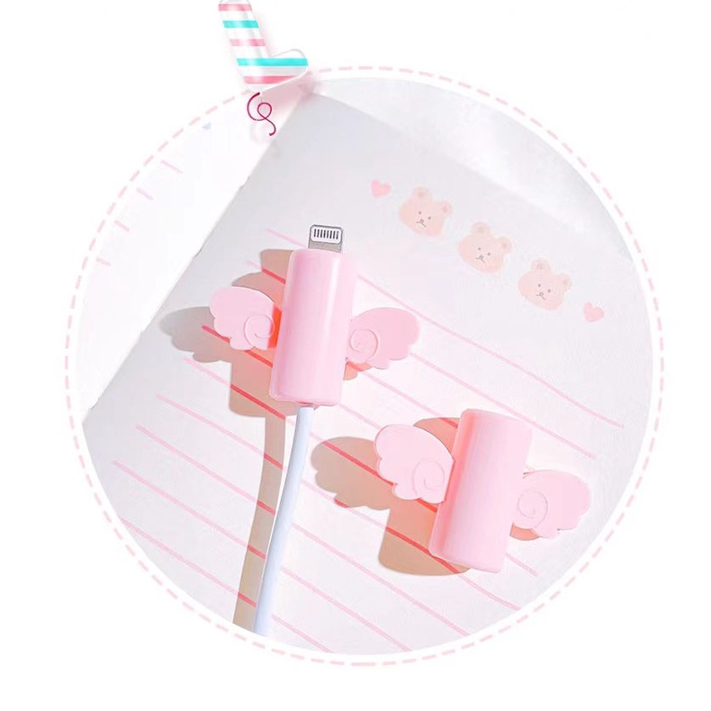 Dây Cáp Silicone Quấn Bảo Vệ Cáp Sạc USB Tương Thích Với Điện Thoại / Android