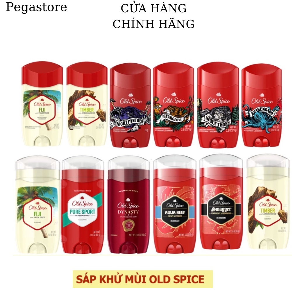 Hàng Mỹ - Lăn khử mùi nam OLD SPICE / sáp lăn nách cánh buồm đỏ/lăng nách nam