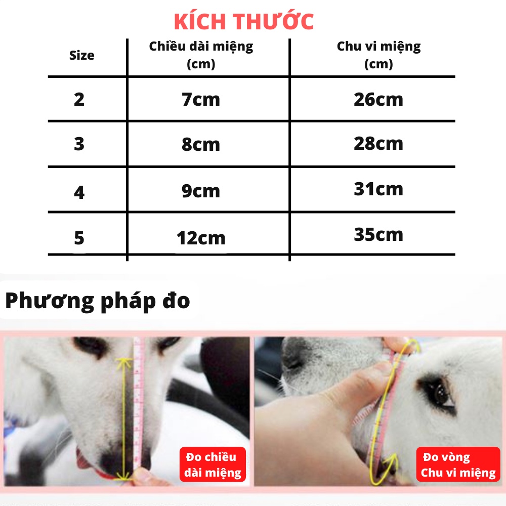 Rọ Mõm Chó Chất Liệu Cao Suu Mềm