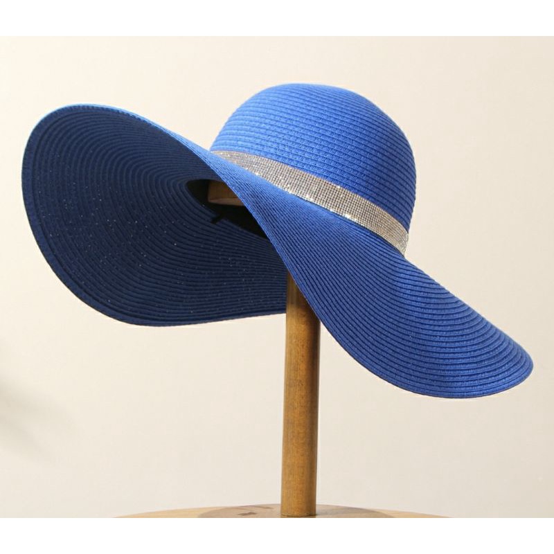 Mũ đi biển nón rộng vành đẹp cho nữ dây ánh kim sang trọng Lh 0917399527