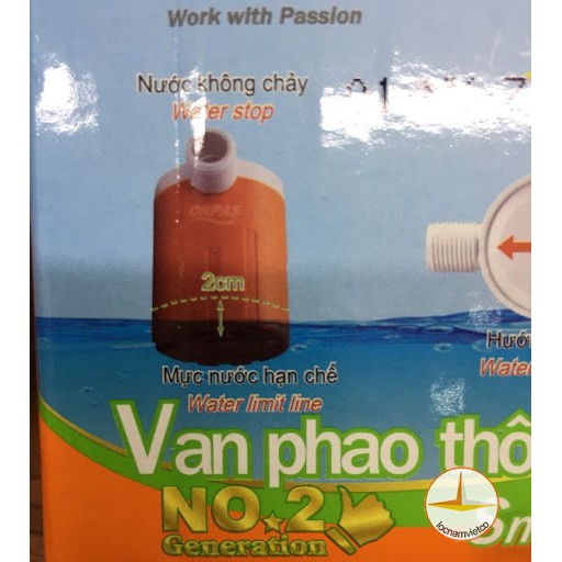 Van phao nhựa thông minh Onpas phi 27