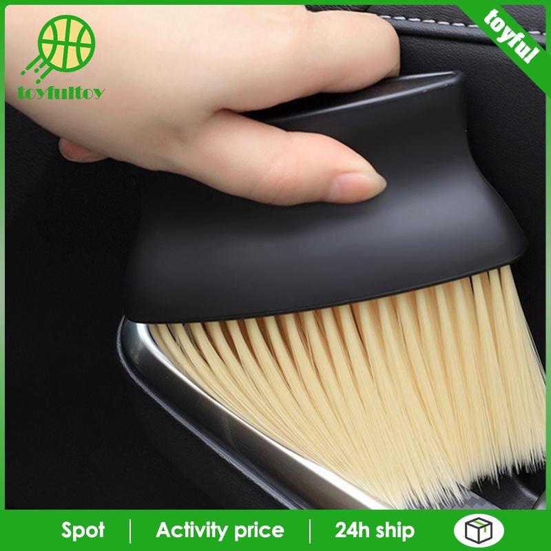 [Toyfulcabin] Chổi Quét Chi Tiết Lỗ Thông Khí Nội Thất Ô Tô / Nhà Cửa Màu Đen