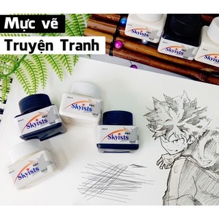 Mực trắng vẽ truyện skyists