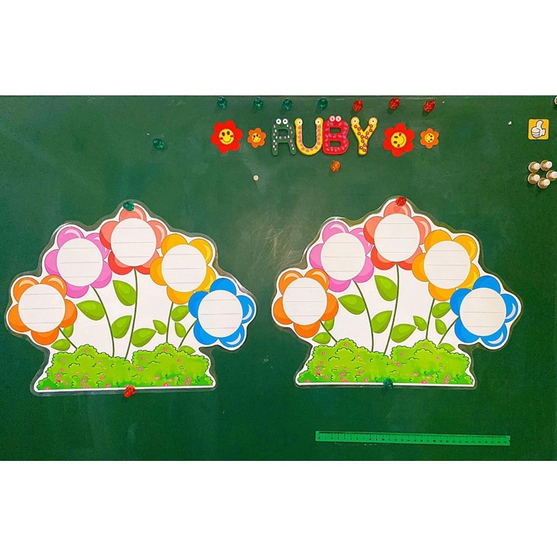 5 bông hoa chăm học - Đồ dùng dạy học Ruby