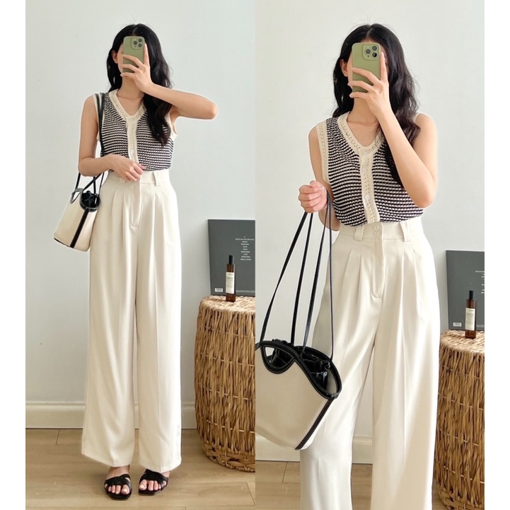 Áo gile len mỏng cúc cài 917_A0535