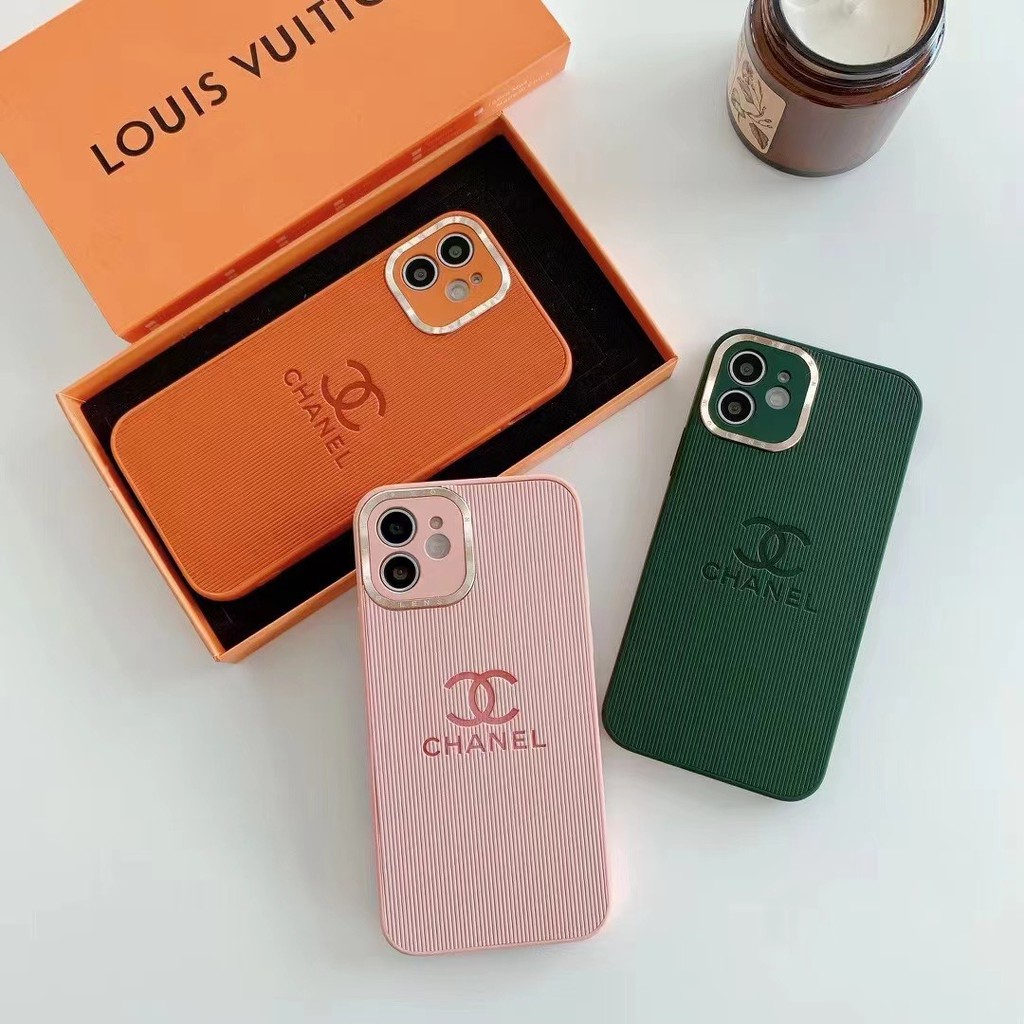 New Luxury Brand Silicone Pattern Soft Case  Full Coverage For iPhone 12 mini 12 12 Pro 12 Pro Max 11 Pro Max X XS MAX XR 8 7