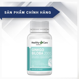 Viên Uống Ginkgo Biloba Healthy Care Úc 2000mg