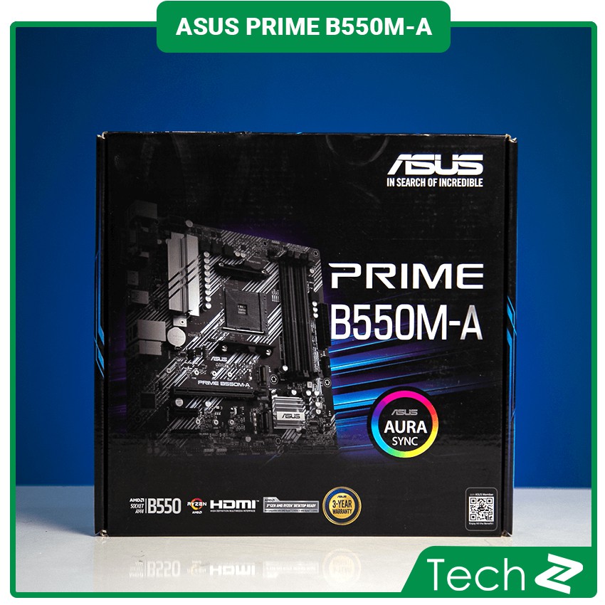 Mainboard ASUS PRIME B550M-A (AMD B550, Socket AM4,m- ATX, 4 khe RAM DRR4)