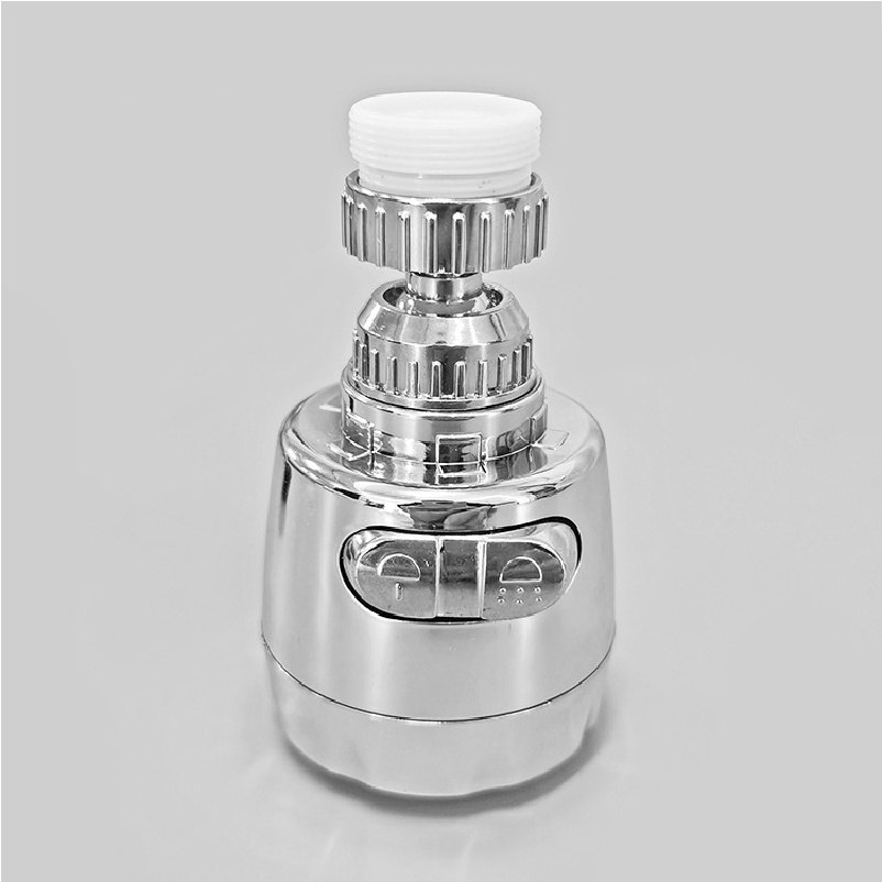 Đầu vòi tăng áp lắp chậu rửa bát chét có thể xoay 720 độ, vòi hoa sen xịt áp lực phun nước bằng inox KINGRON