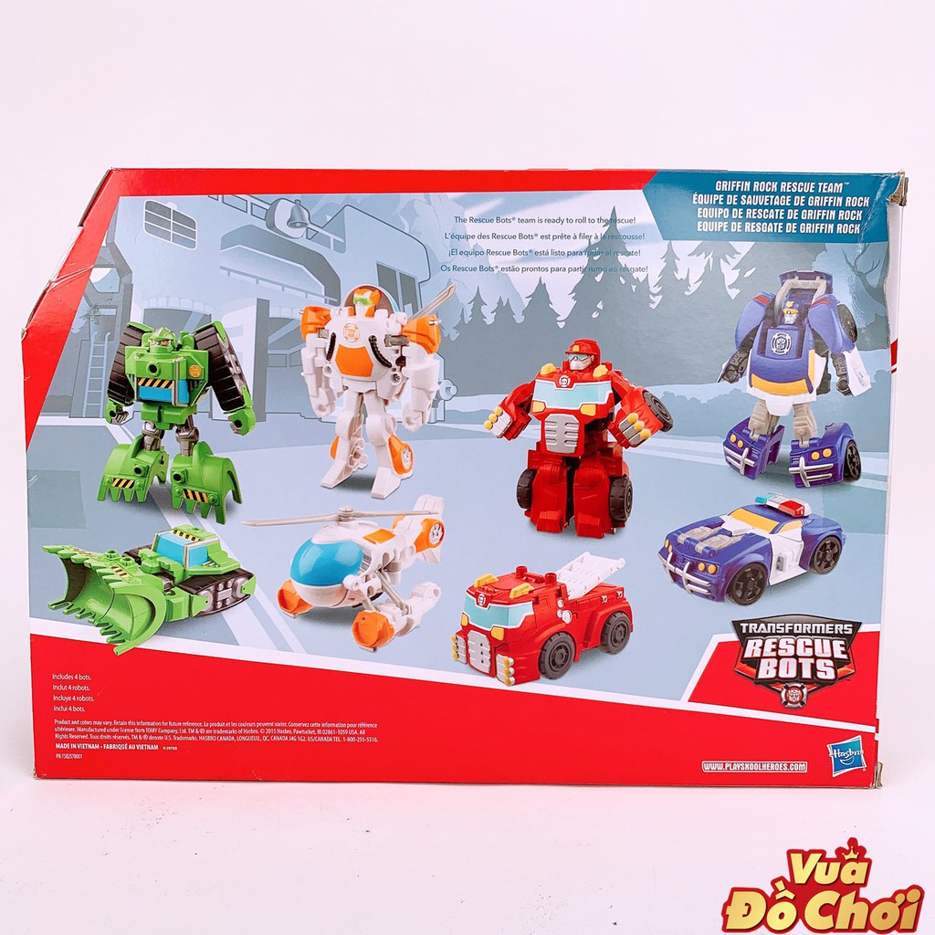 Bộ 4 Robot Transformers Rescue Bots