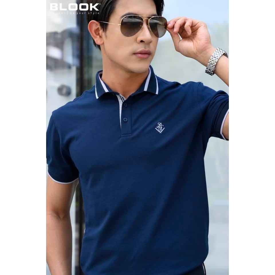 [Mã BMBAU50 giảm 7% đơn 99K] Áo polo nam slimfit BLOOK Vải thun cá sấu 3 màu cơ bản 32077 (HÌNH THẬT)