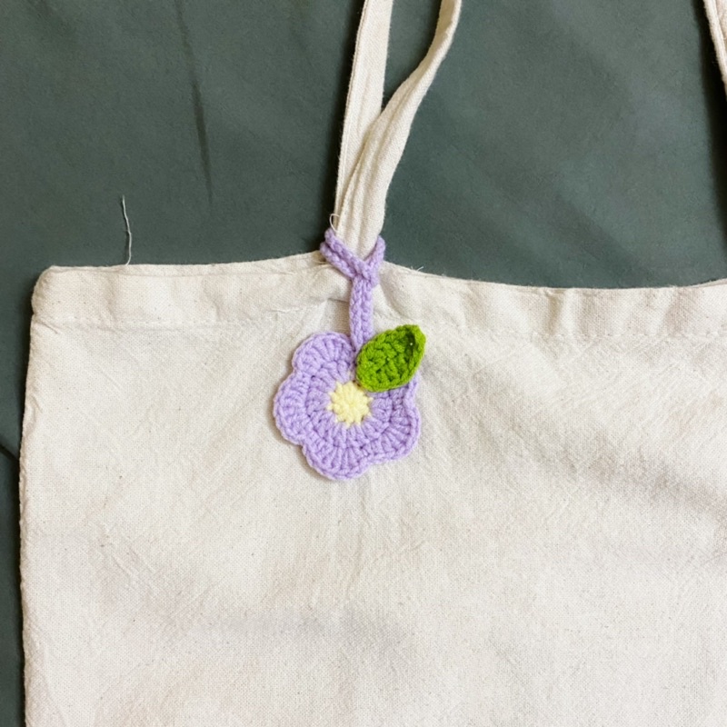 Móc khoá len hoa/mặt trời handmade nhiều mẫu