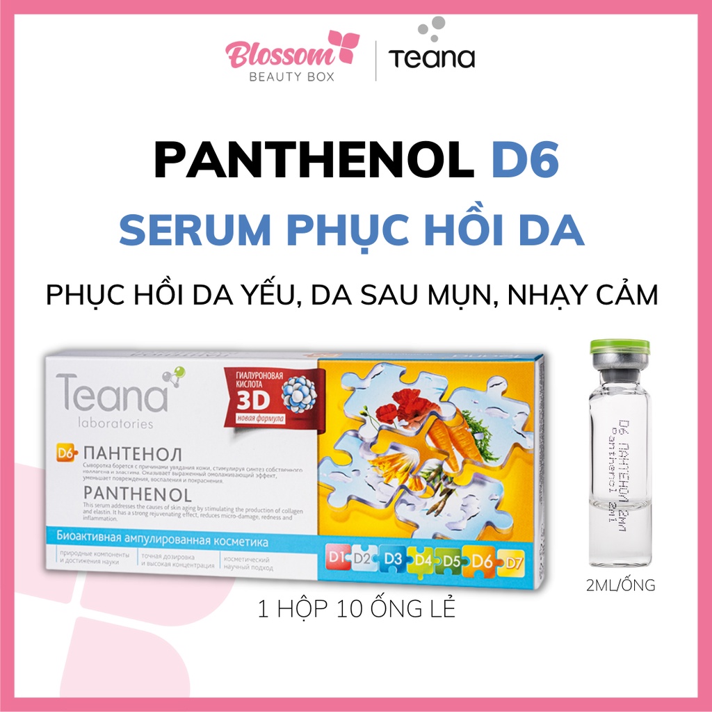 Serum phục hồi da yếu, da mụn PANTHENOL D6 Teana 20ML