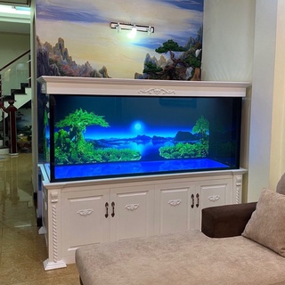 Tranh 3D dán bể cá siêu đẹp và nét, có keo sẵn trên bề mặt, có thể làm theo yêu cầu