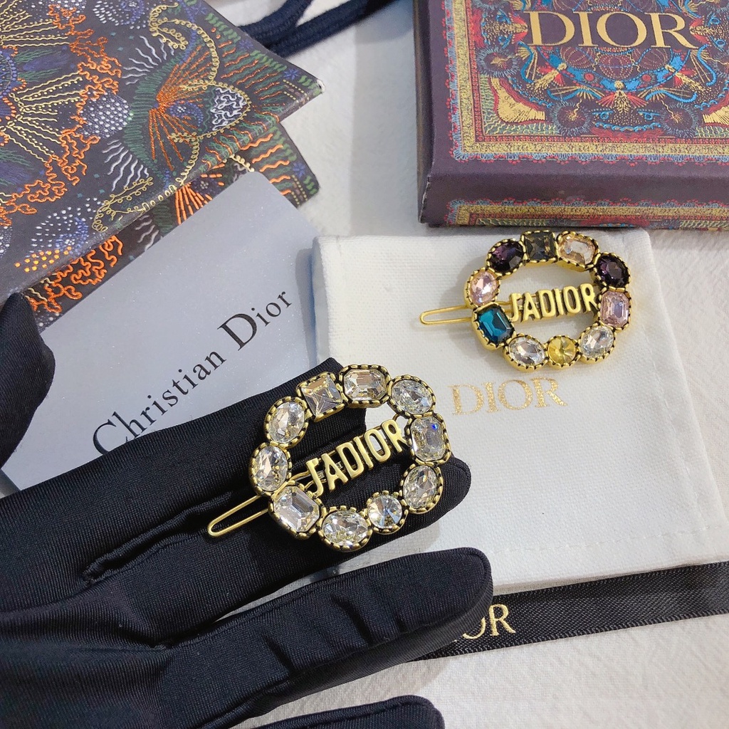 Kẹp Tóc Dior Đính Kim Cương Giả Thời Trang Cho Nữ