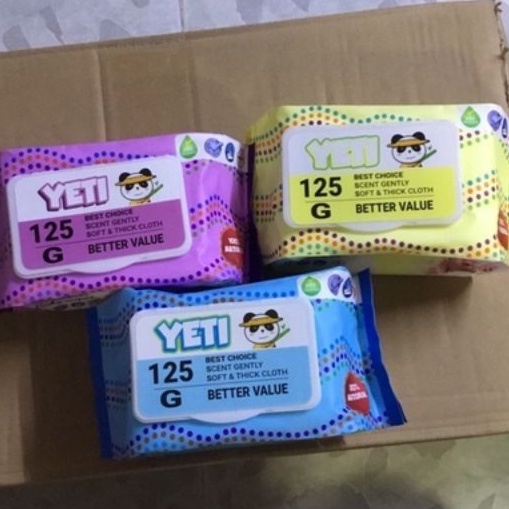 Khăn Giấy Ướt YeTi Thái Lan Không Mùi 125gr