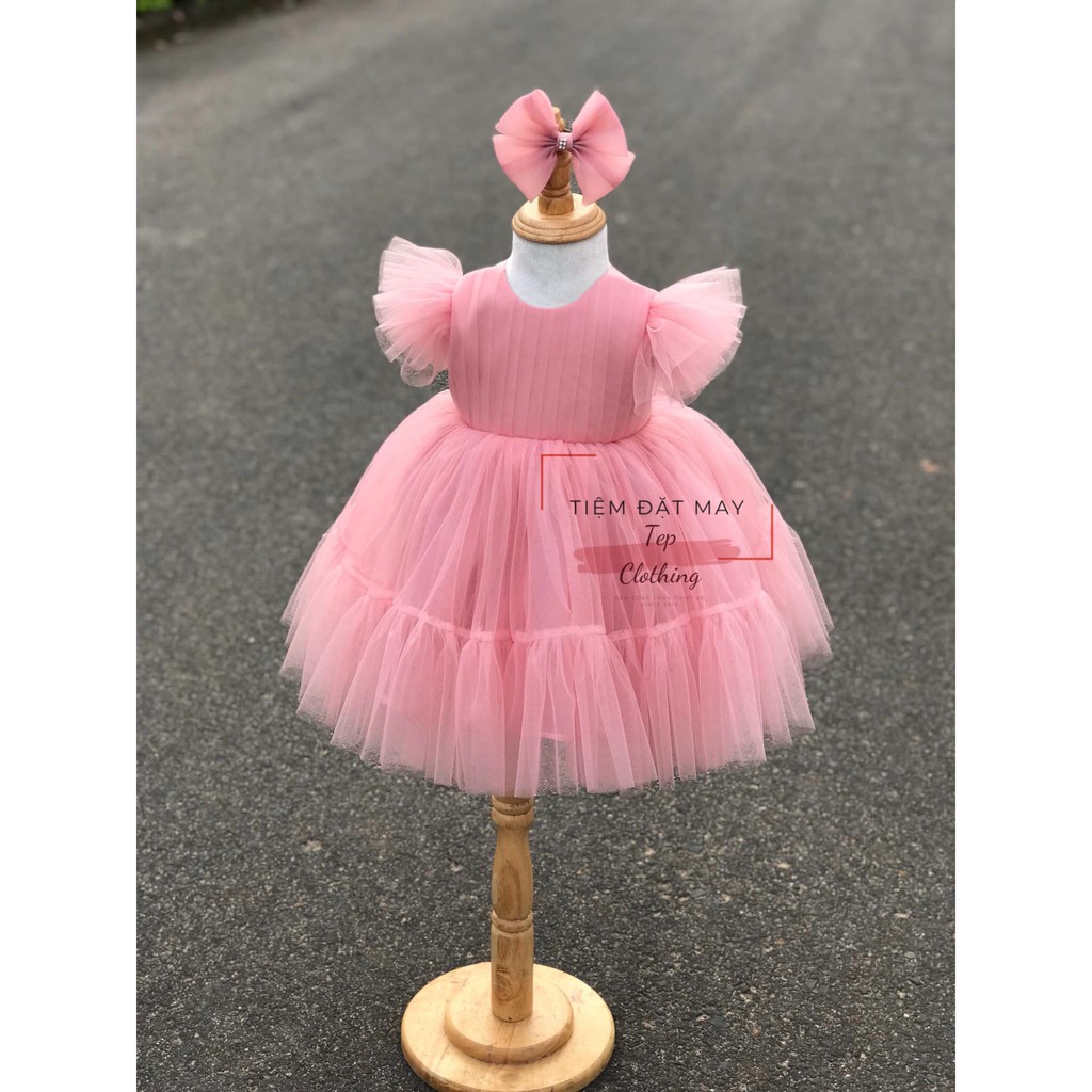 Đầm Công Chúa Lưng Tim Siêu Ngọt Ngào Cho Bé by Tep Clothing