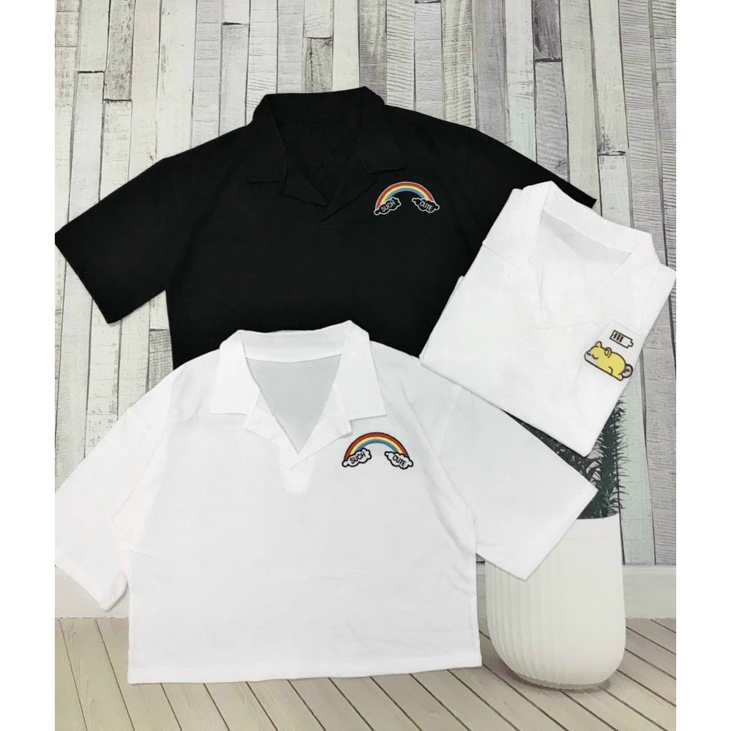 ÁO THUN CROPTOP CÓ CỔ CAO CẤP SHOP PHƯƠNG CHÂU