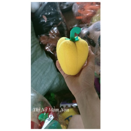 Quả ớt chuông vải nỉ đồ dùng đồ chơi mầm non size to như thật