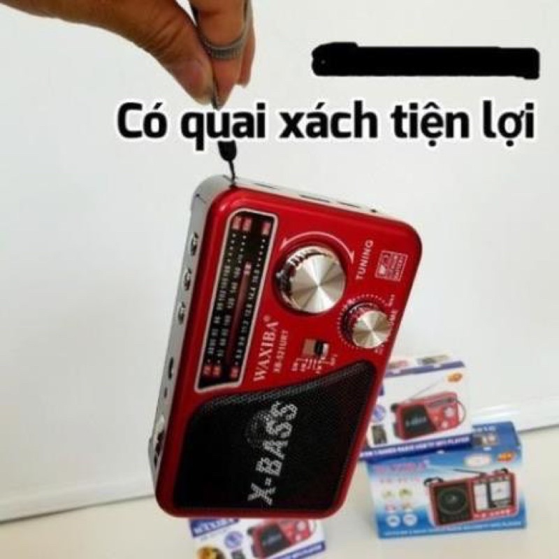 Đài Radio XBass 521  Công suất lớn Mua tặng ông bà bố mẹ