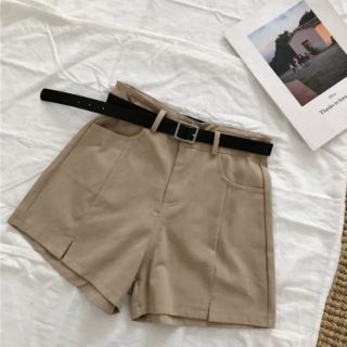 Quần short thô nữ cạp cao