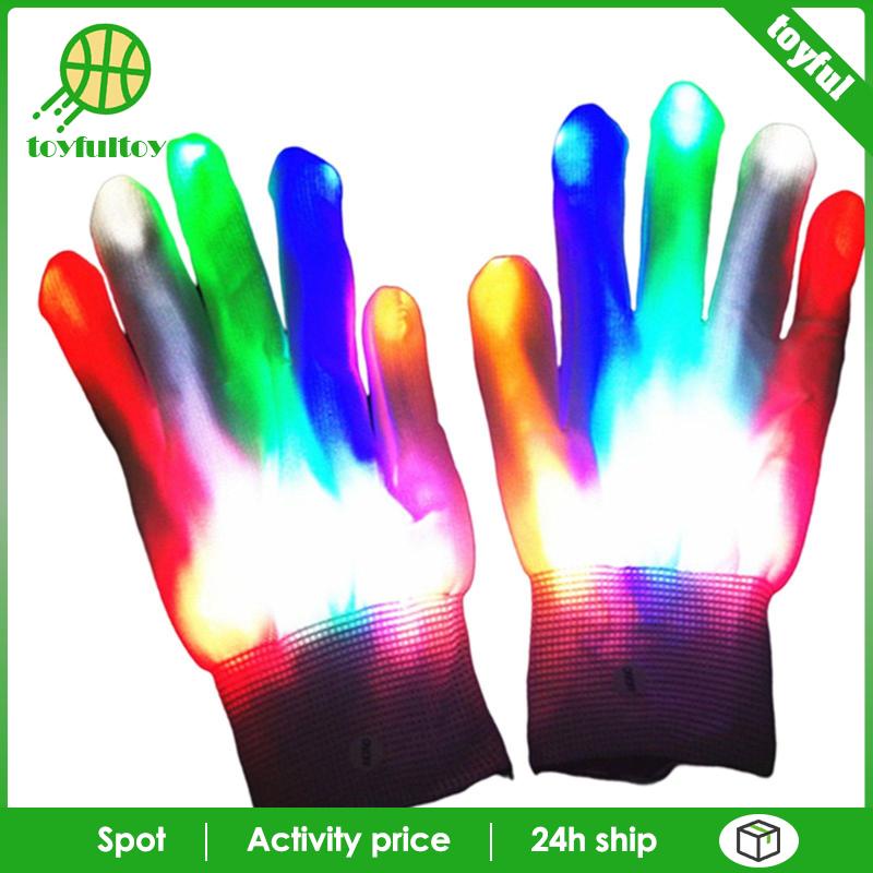 Găng Tay Đèn LED 8 Màu Dùng Cho Giáng Sinh