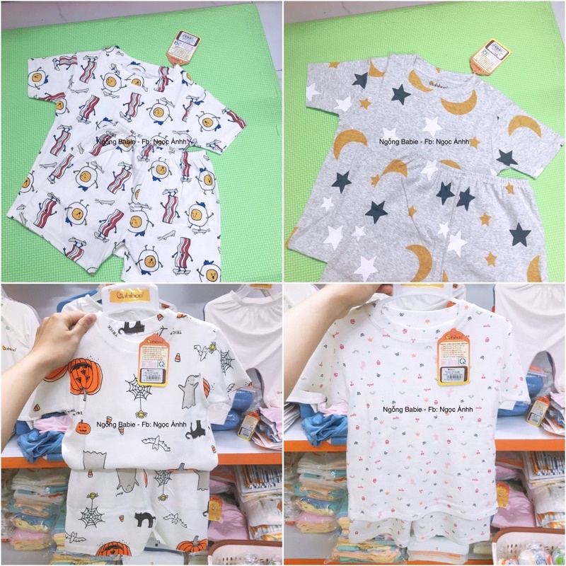 BỘ NGẮN TAY CHO BÉ TRAI BÉ GÁI VẢI COTTON 4 CHIỀU MỀM MỊN