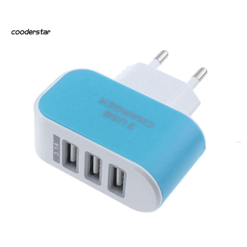 Củ Sạc 3 Cổng Usb Tiện Lợi