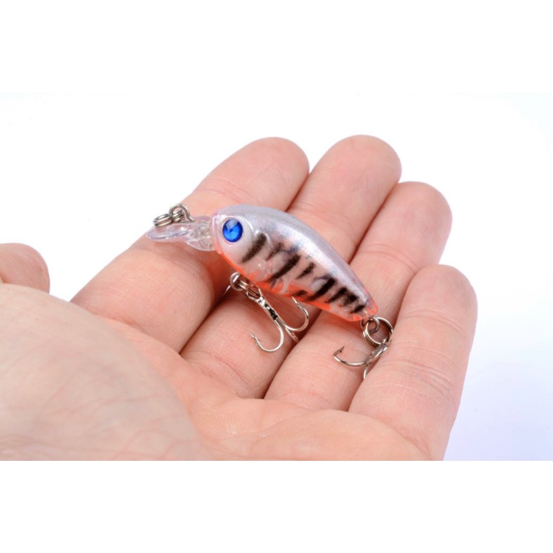 Cá giả Crankbait Fatboy Clear LD-C0031 (45mm-4g)