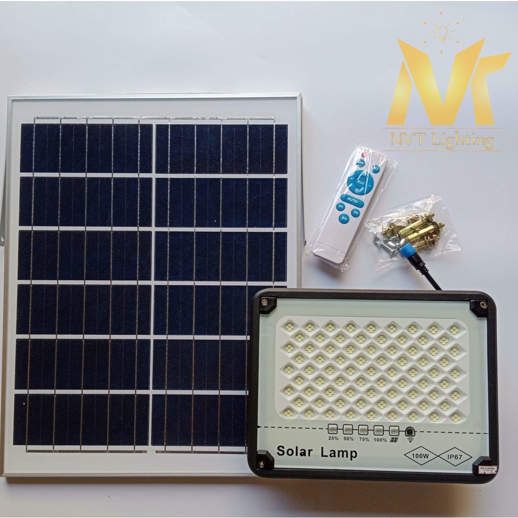 ĐÈN PHA NĂNG LƯỢNG MẶT TRỜI 300W 200W 100W CHỐNG CHÓI