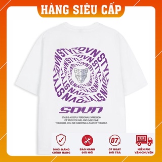 Áo thun cotton unisex nam nữ sdvn xoay