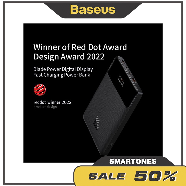 Pin dự phòng Baseus Blade 20000mAh công suất 100W Digital Display cho điện thoại và laptop