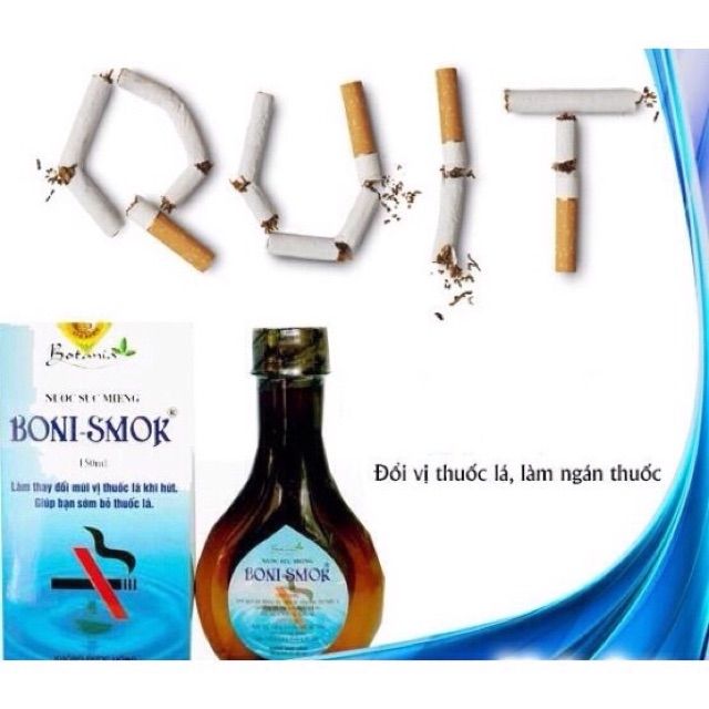 Nước súc miệng cai thuốc lá Boni Smok