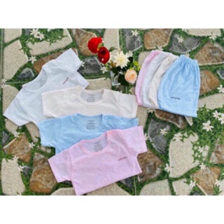 Bộ cotton unchi cài vai cho bé