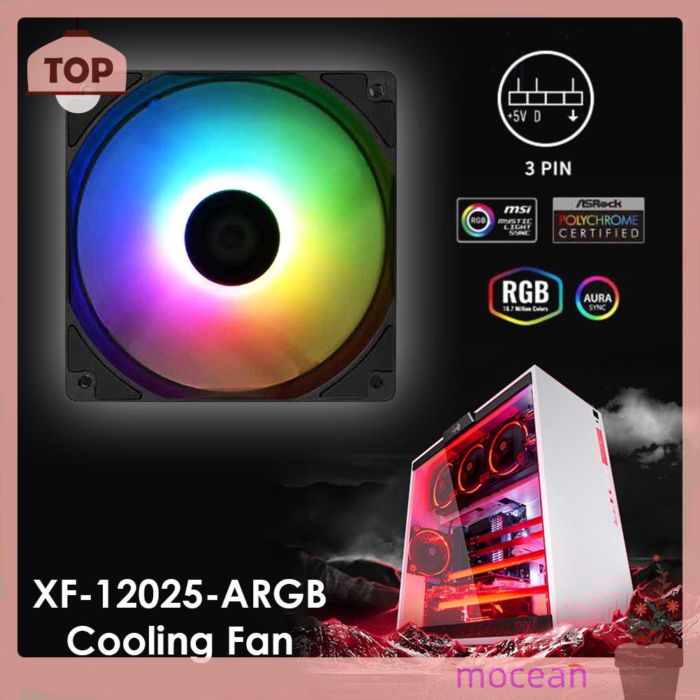 Quạt Tản Nhiệt Mocean Xf-12025-Argb Pwm Pc 120mm Màu Rgb