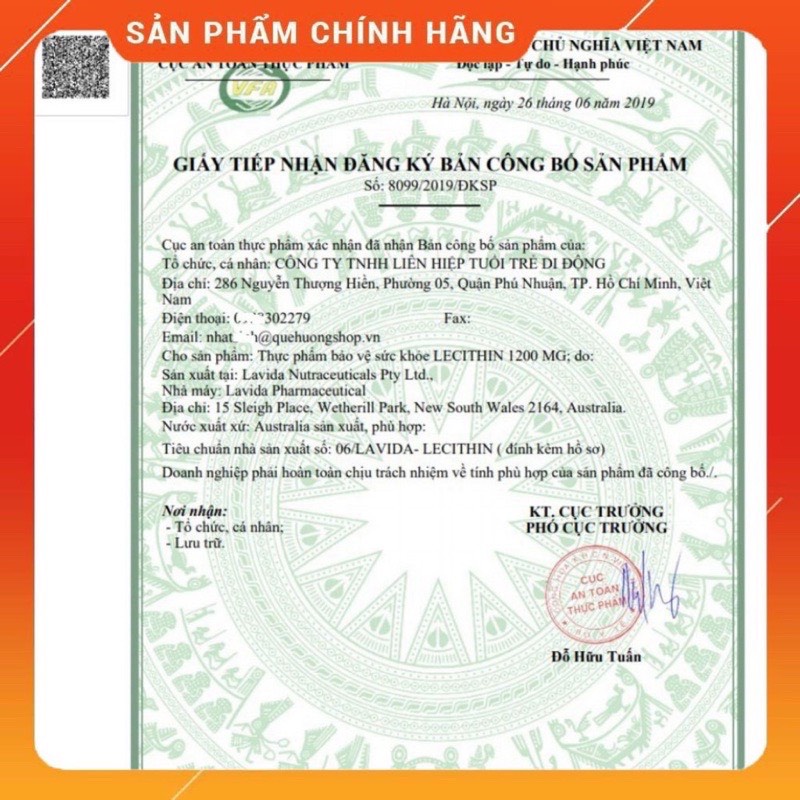 Tinh chất MẦM ĐẬU NÀNH ÚC Healthy Care Super Lecithin 1200