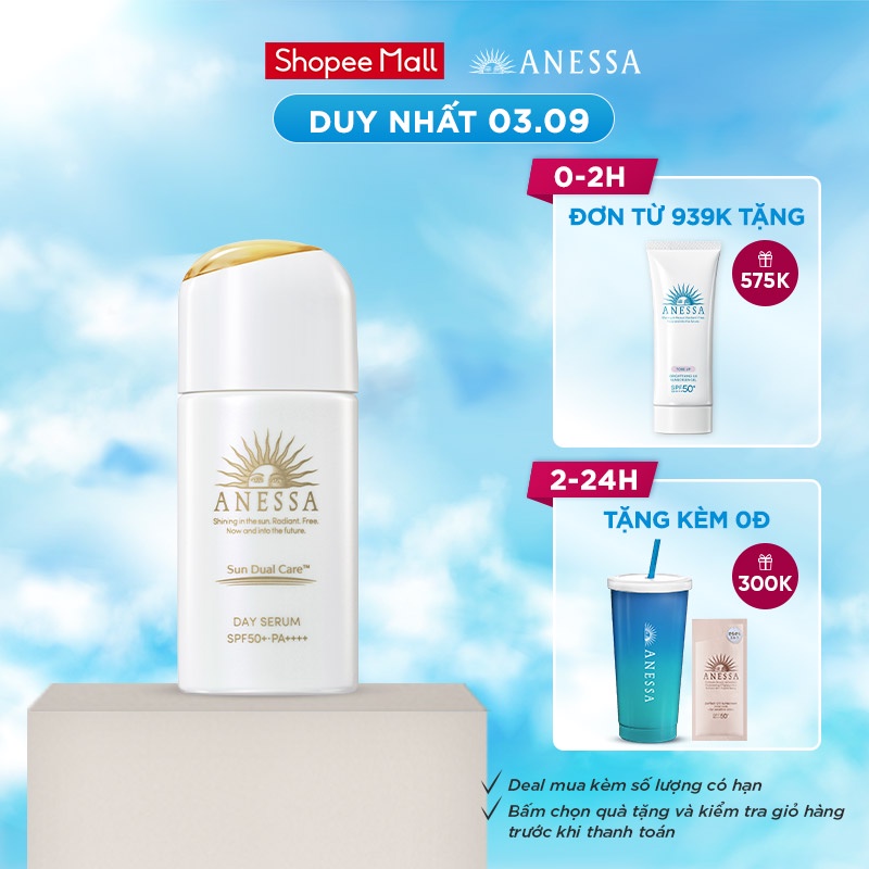 Serum Chống Nắng Dưỡng Da Nâng Tông Anessa Day Serum SPF50+ PA++++ 30ml