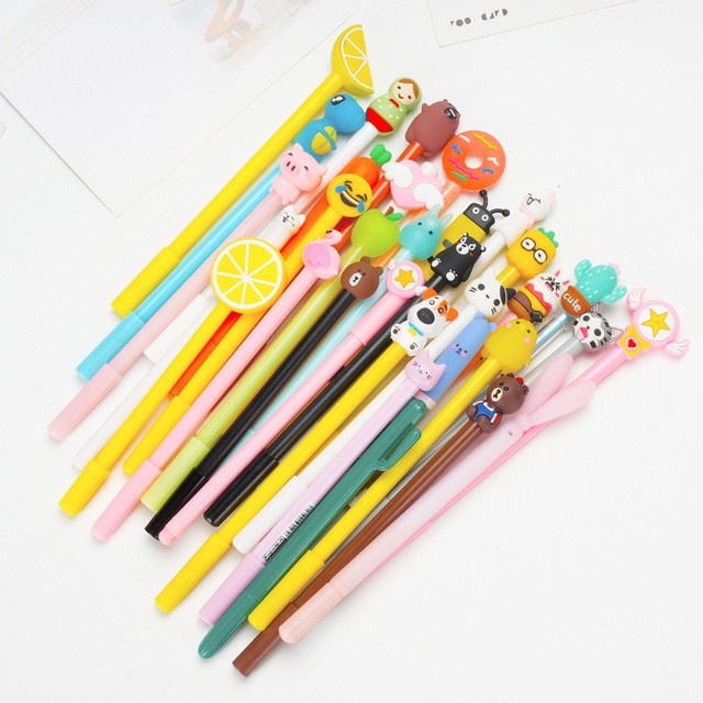 Bút gel cute 100% đầu thú hình hoạt hình siêu dễ thương mẫu ngẫu nhiên