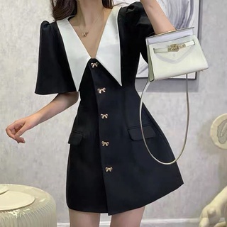 Đầm Pure Cube cổ búp bê phong cách Pháp thanh lịch