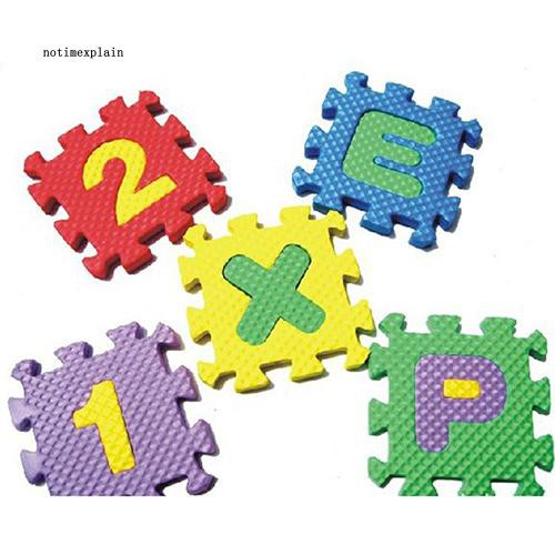 Set 36 miếng xếp hình chữ cái bằng xốp EVA cho trẻ em