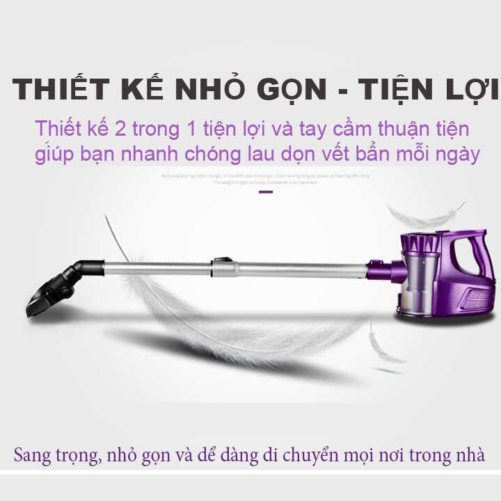 Máy Hút Bụi LIQI BH-VC601 Cầm Tay không dây 2 trong 1