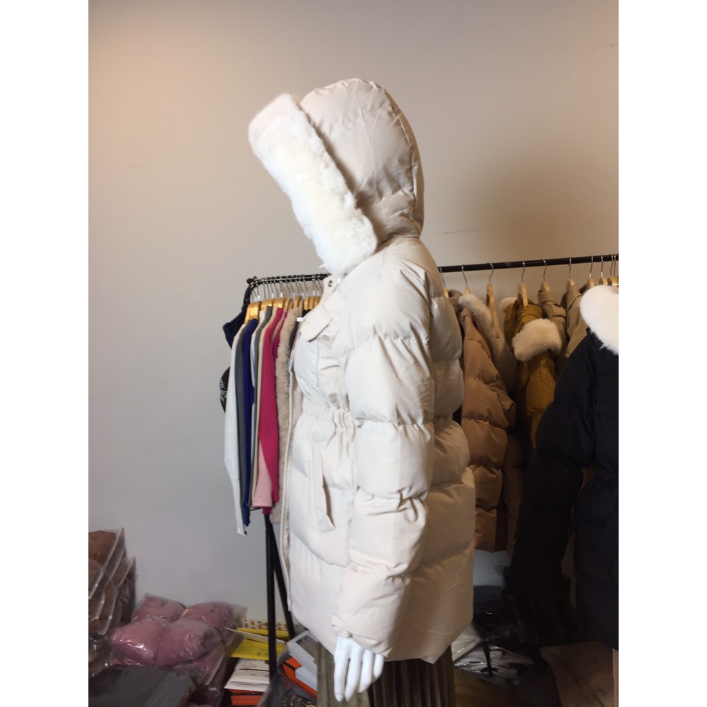 Hàng Sẵn Giao Ngay🌼 Áo Phao Nữ Dáng Lửng Mũ Lông hàng Quảng Châu hot trend 2021