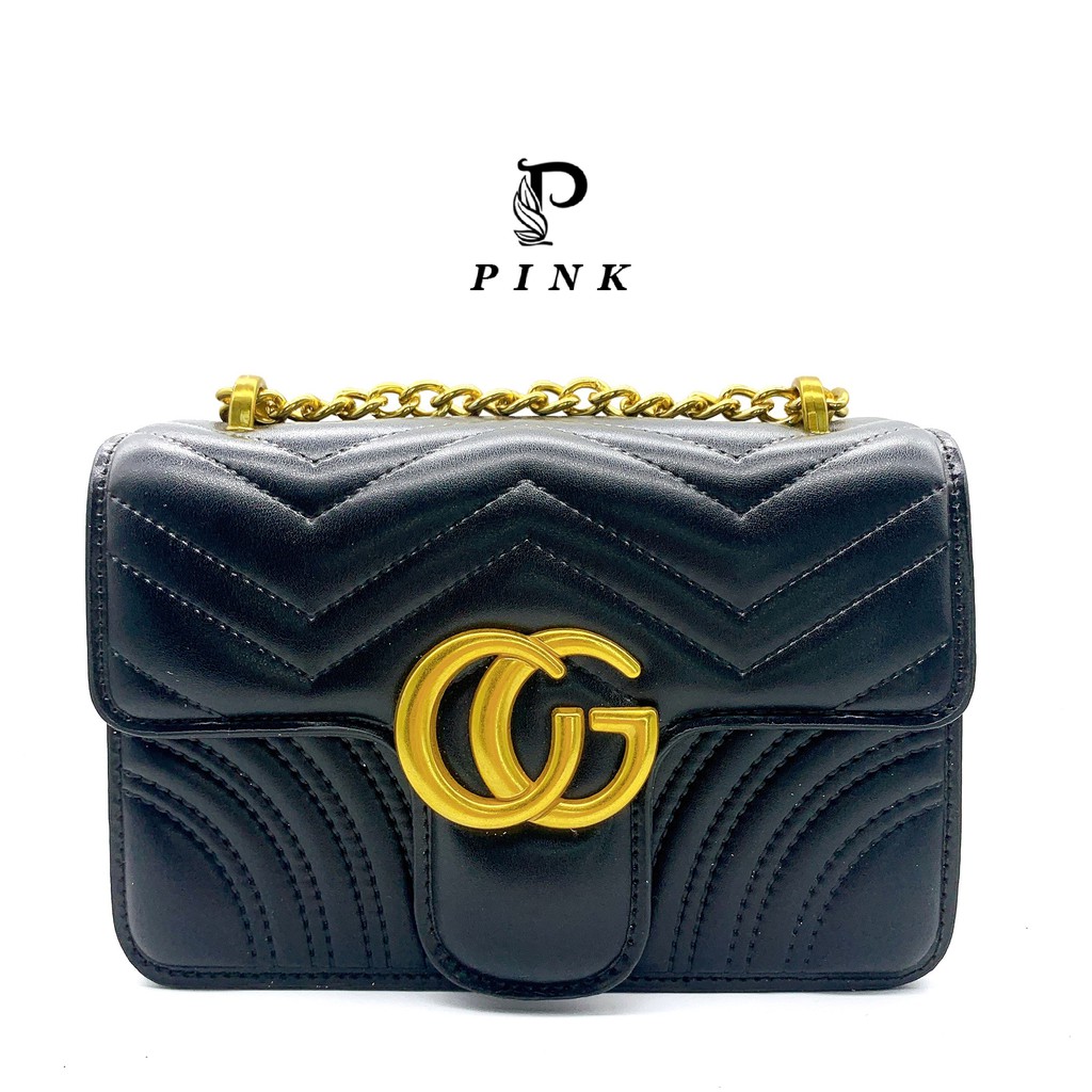 Túi xách nữ cao cấp , Túi đeo chéo nữ cá tính sang trọng full box P13 - Pink Shop