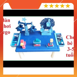[MẪU MỚI] Bộ bàn xếp hình lego 69 chi tiết cho bé lắp ráp sáng tạo thông minh