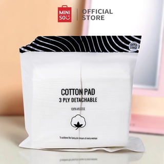 Bộ bông tẩy trang Miniso 3 lớp (150 tờ) - Hàng chính hãng